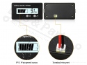 Accu capaciteits-meter/-display voor lithiumbatterijen wit